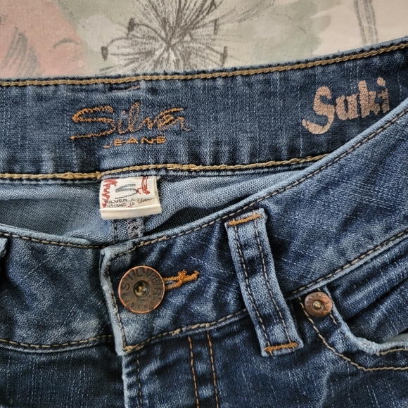 Silver Jeans Suki Mid Rise Slim Bootcut Jeans Size 27 - Picture 7 of 15